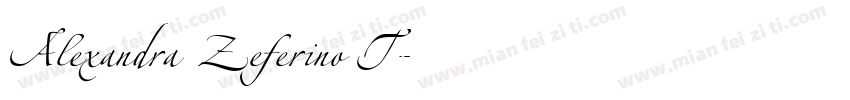Alexandra Zeferino T字体转换